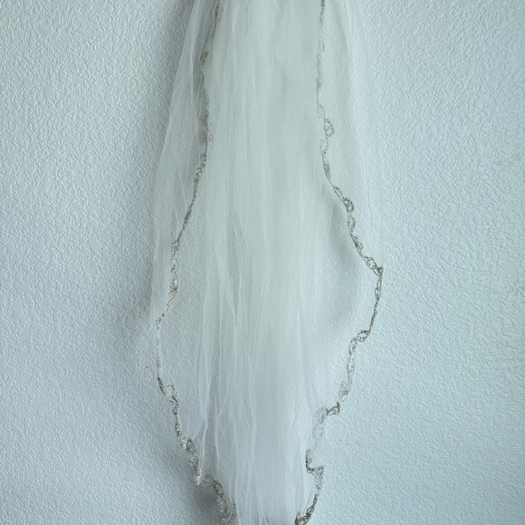 Sarah Seven Kir Wedding Dress Short Sleeve Open Back Train Size 16 Tailored - Picture 10 of 16